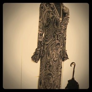 Lovely uniquely-designed DVF dress.